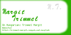 margit trimmel business card